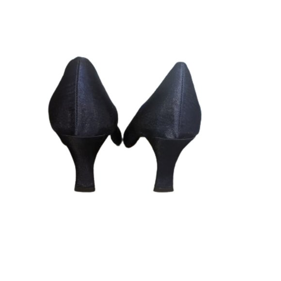 Blue Fabric Heeled Dressed Shoes Pumps Size 6.5  NEW NWOT - Picture 6 of 8